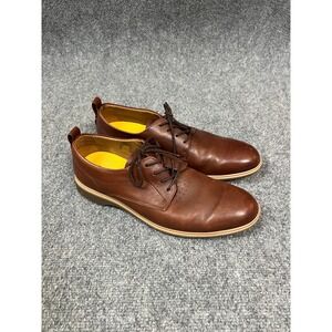 Amberjack The Original Derby Chestnut Brown Leather Dress Shoes Mens 11.5 M
